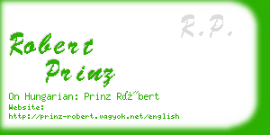 robert prinz business card